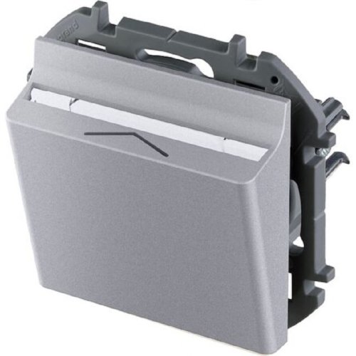 Выключатель карточный без рамки Legrand Inspiria 1-кл. алюминий фото Выключатель карточный без рамки Legrand Inspiria 1-кл. алюминий картинка